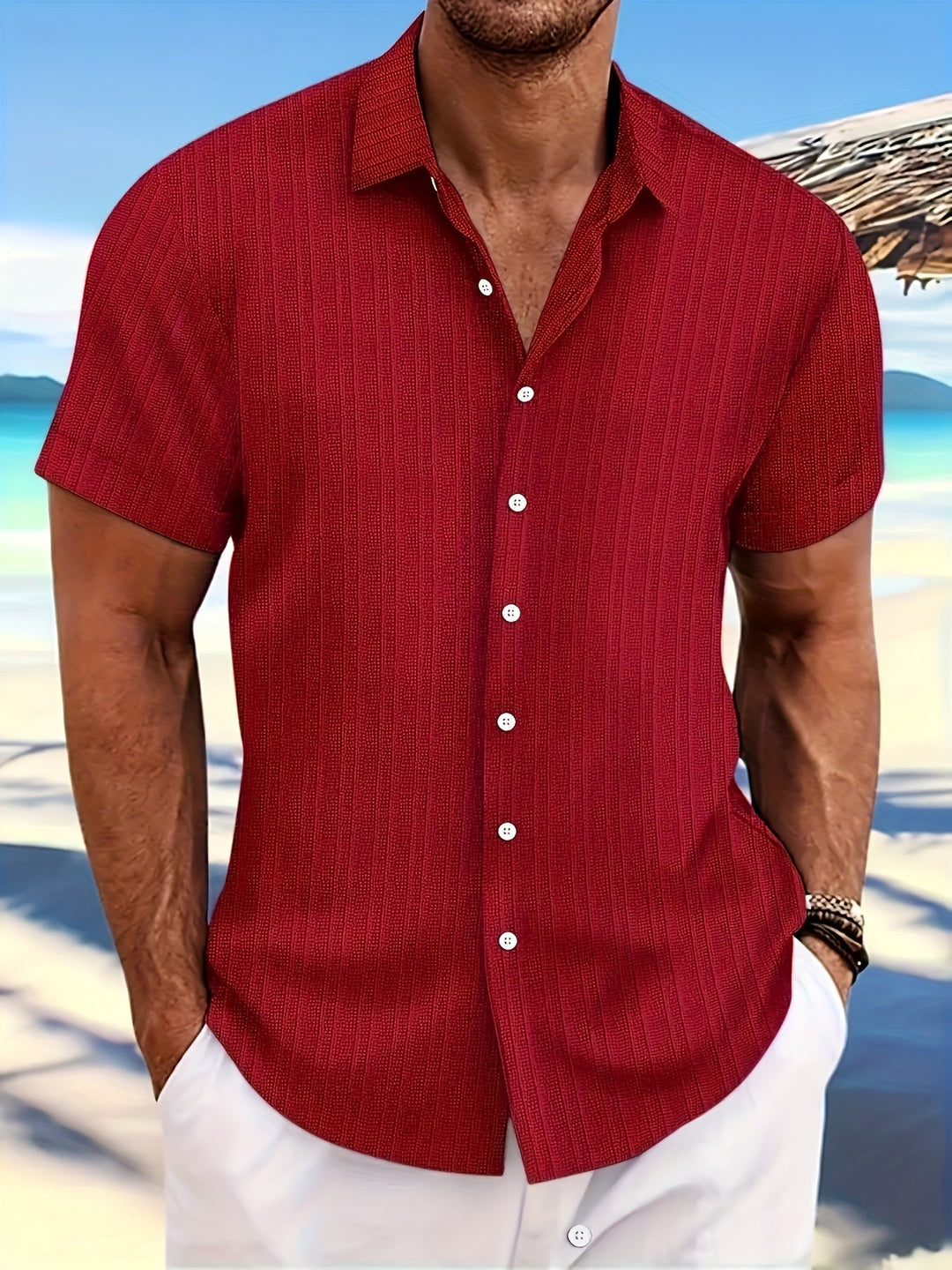 Joem Herren Sommerhemd, bequem