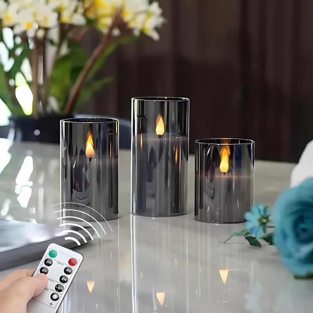 LED Kerzen-Set mit Fernbedienung Elegante Atmosphäre