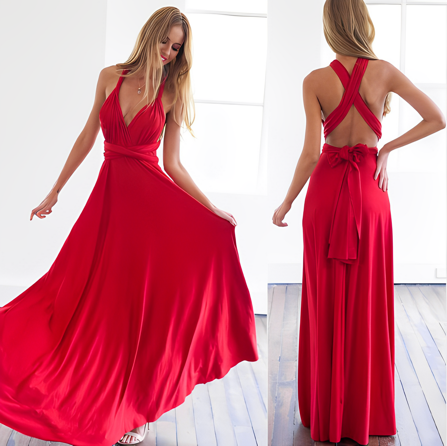 Julianne: Elegantes langes Kleid für den Club