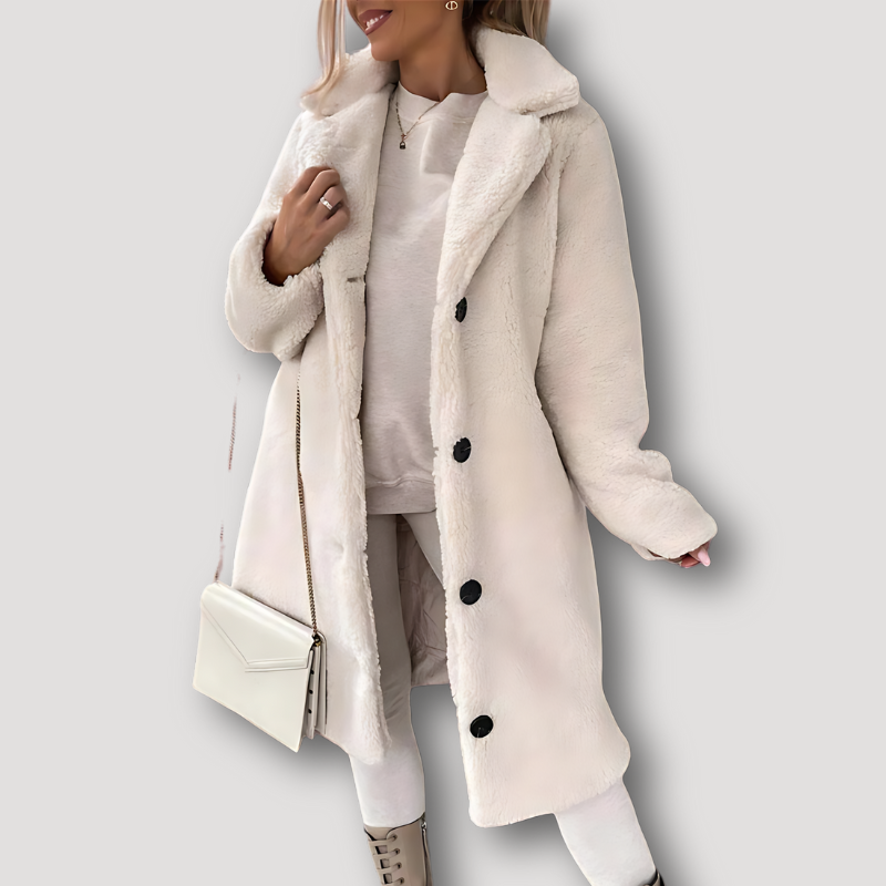 Kacey Lang Teddybär Sherpa Mantel Jacke