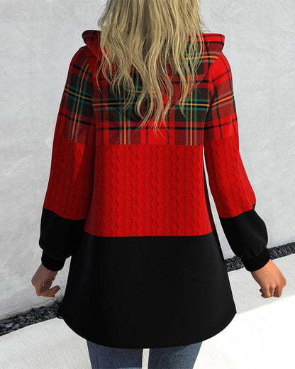 Elarova |  Karierte Jacke für Damen