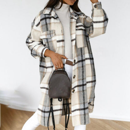 Elarova |  Karierte Jacke für Damen