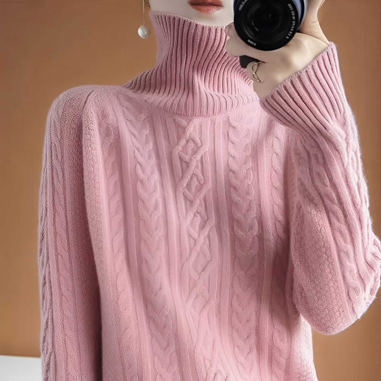 Keighley Kaschmirpullover mit Rollkragen