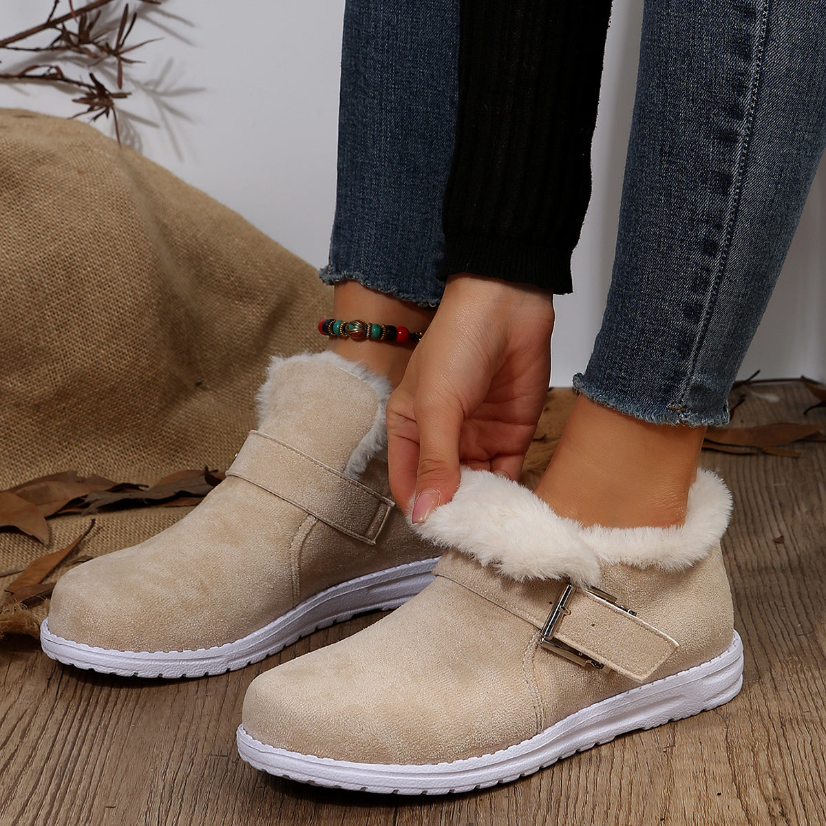 Kelly Damen Flache Winterstiefel