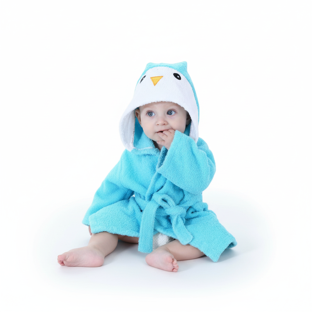 Kinder Bademantel Weich Plüsch Warm