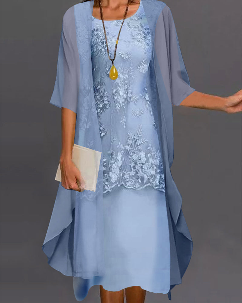 Klara: Elegantes Chiffon-Ensemble