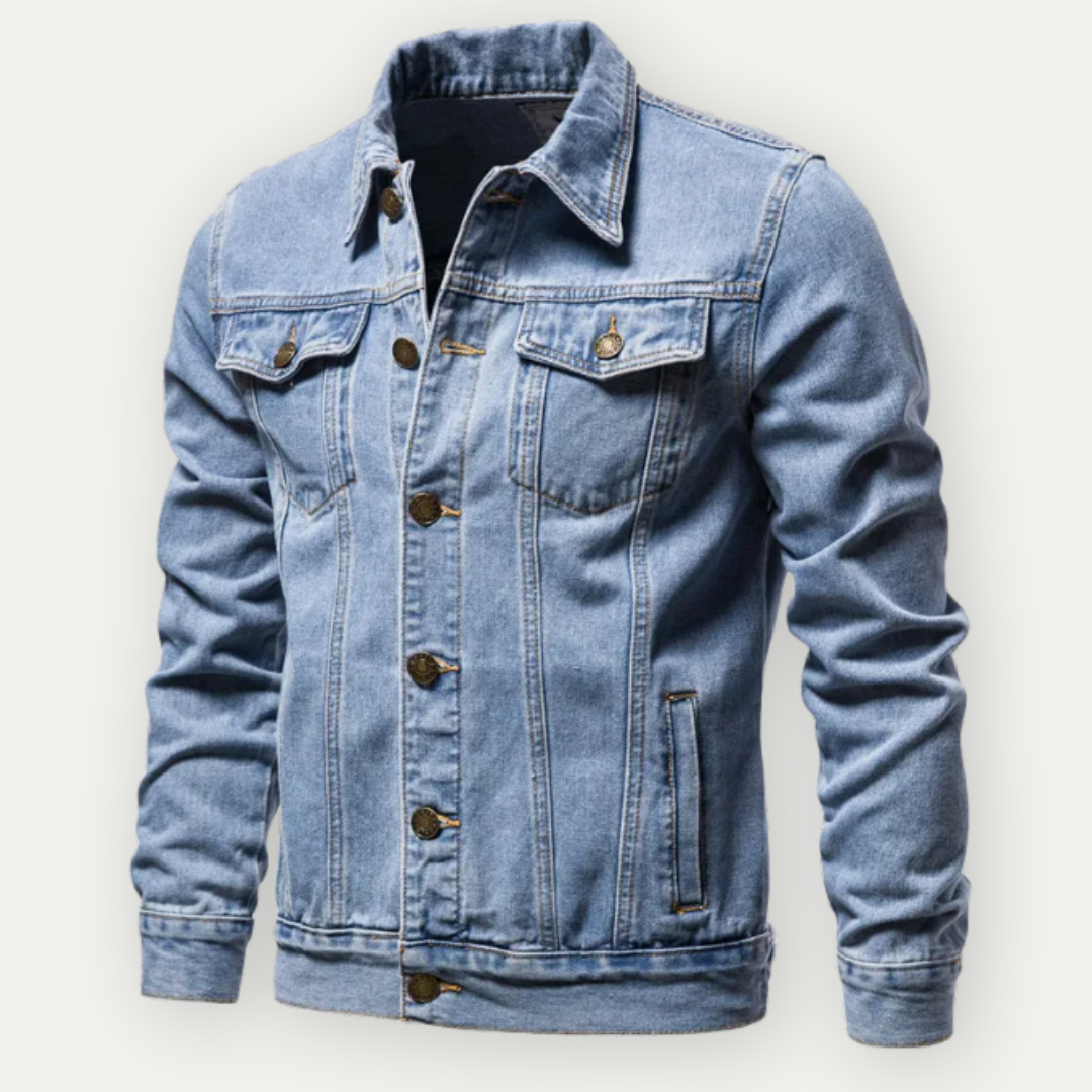 Klassische Herren-Denim Truckerjacke Pascal