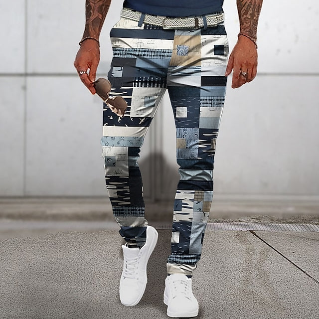 Klassische Herren-Sommerhose im Patchwork-Stil - Tristano