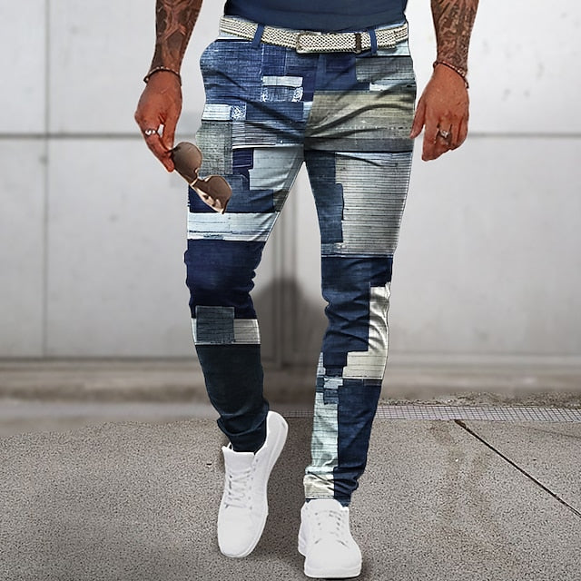 Klassische Herren-Sommerhose im Patchwork-Stil - Tristano