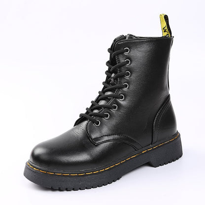 Klassische Lederstiefeletten Celandine mit Schnürung