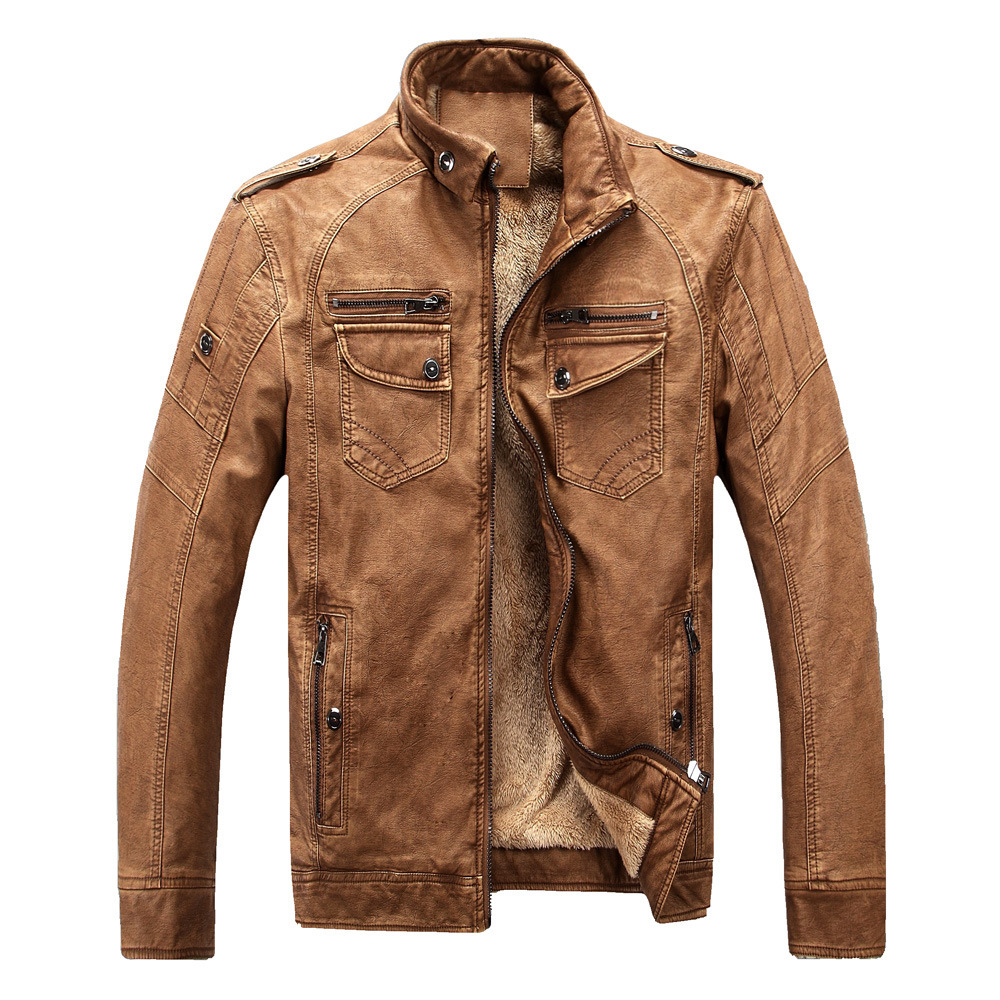 Klassische, luxuriöse Fleece-Winterjacke von Wigand