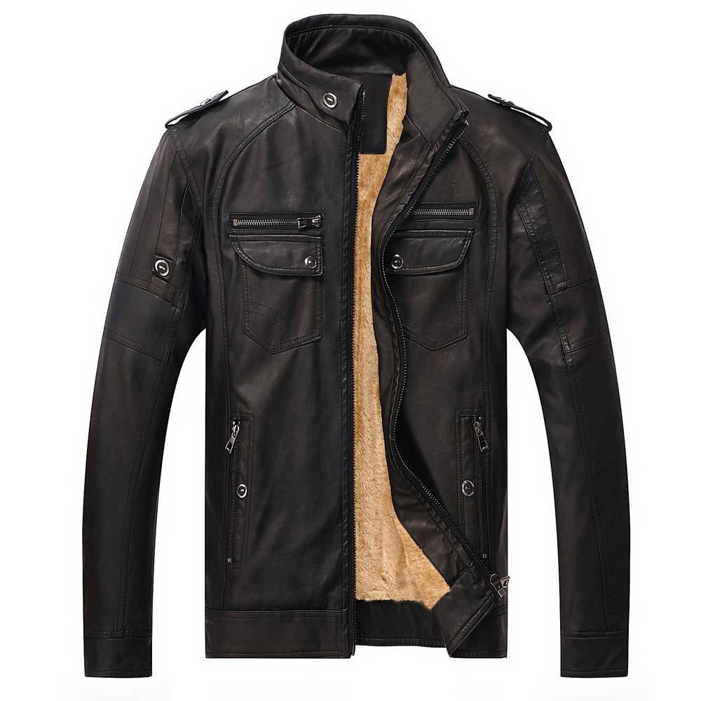 Klassische, luxuriöse Fleece-Winterjacke von Wigand