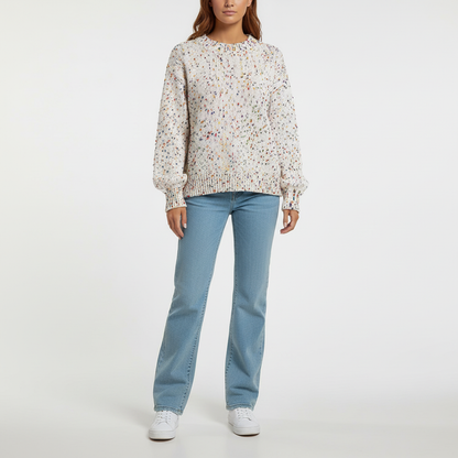 Weicher Rundhals Pullover Damen Klassisch