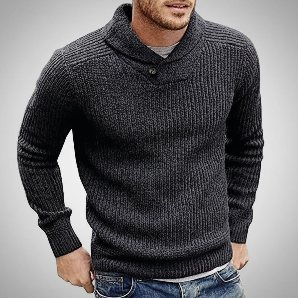 Klassischer Strickpullover Warm Französisch