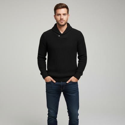 Klassischer Strickpullover Warm Französisch