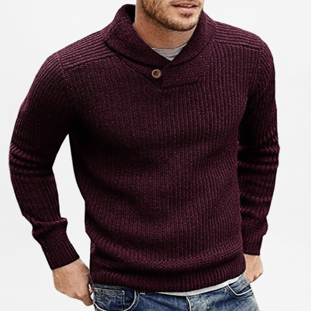 Klassischer Strickpullover Warm Französisch