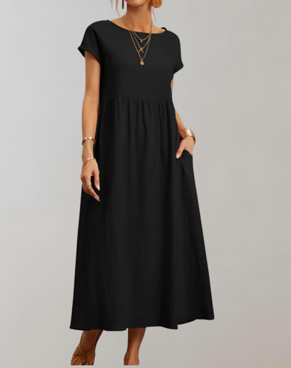Klassisches Midi-Kleid im Vintage-Stil