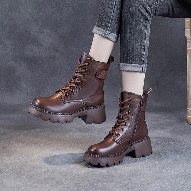 Komfortable orthopädische Damen-Lederstiefel von Lotte