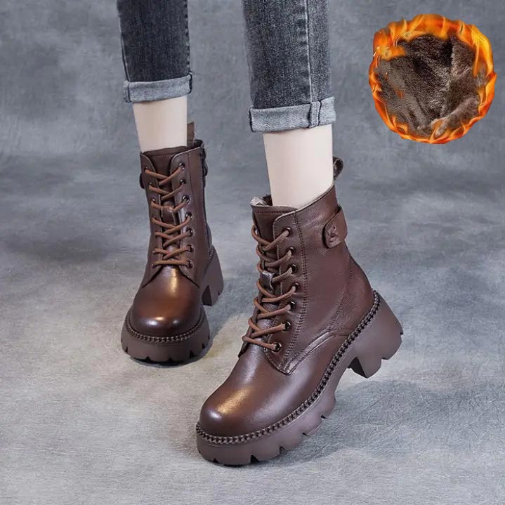 Komfortable orthopädische Damen-Lederstiefel von Lotte