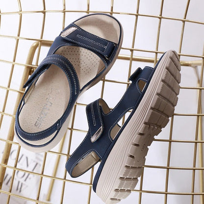 Komfortable und stützende Damen-Sommersandalen mit orthopädischer Fußbett für Ballenzehen