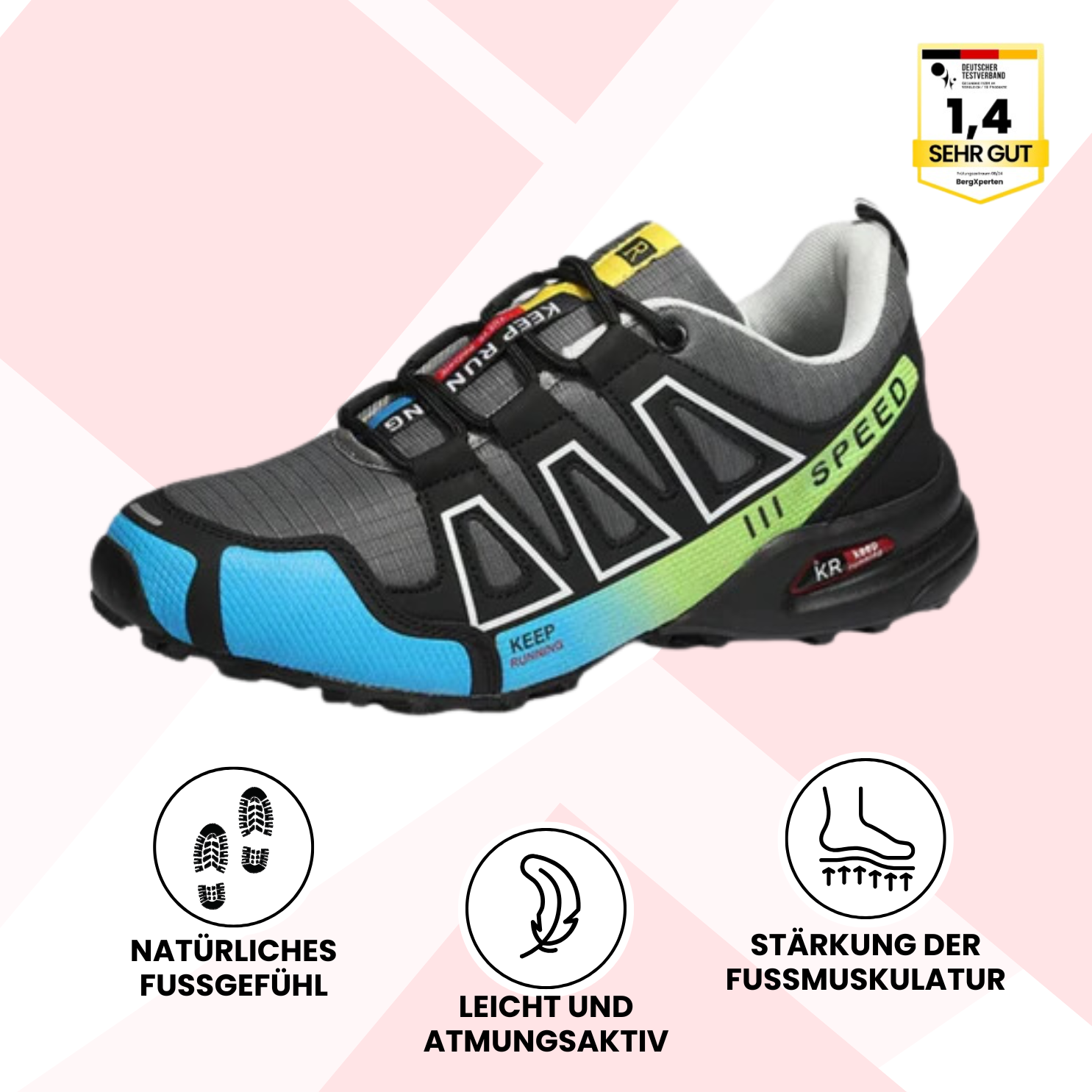 Krohn-e ergonomische Wanderschuhe zur Schmerzlinderung