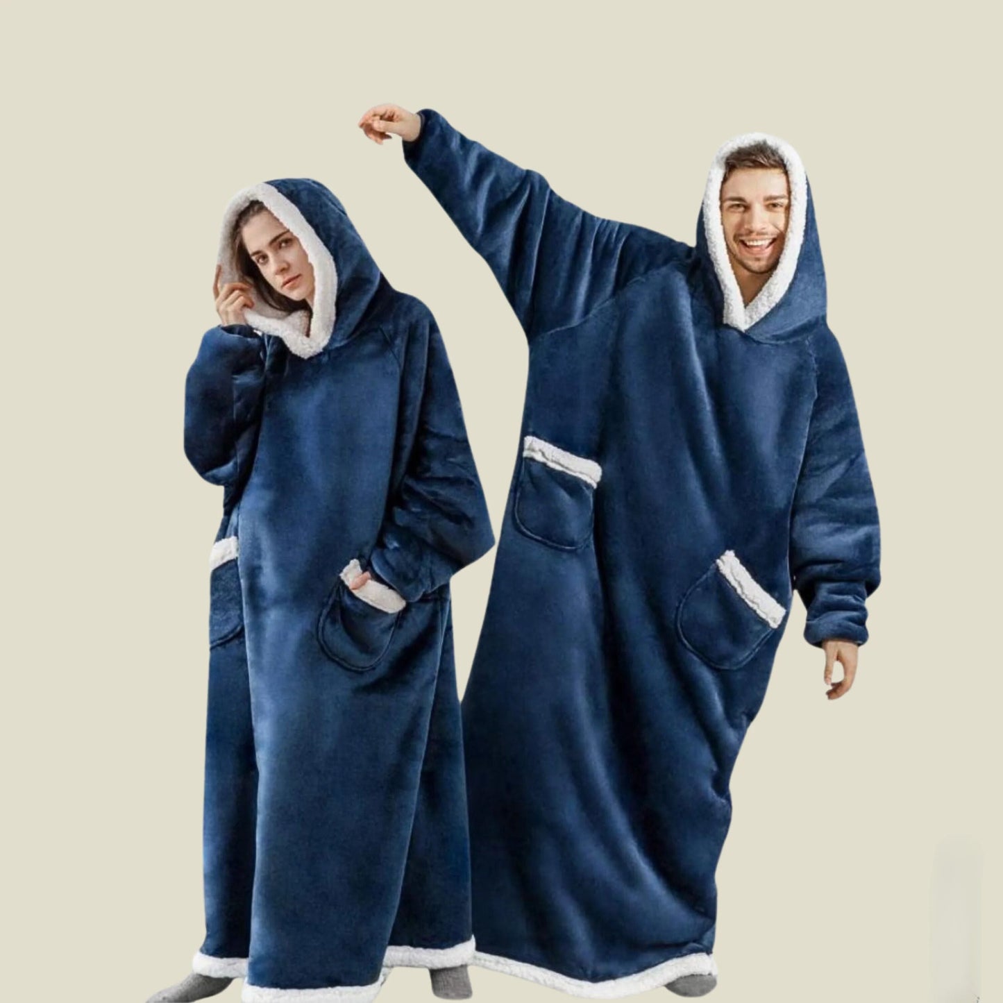 Kuschelige Kapuzendecke für Damen und Herren – Ray