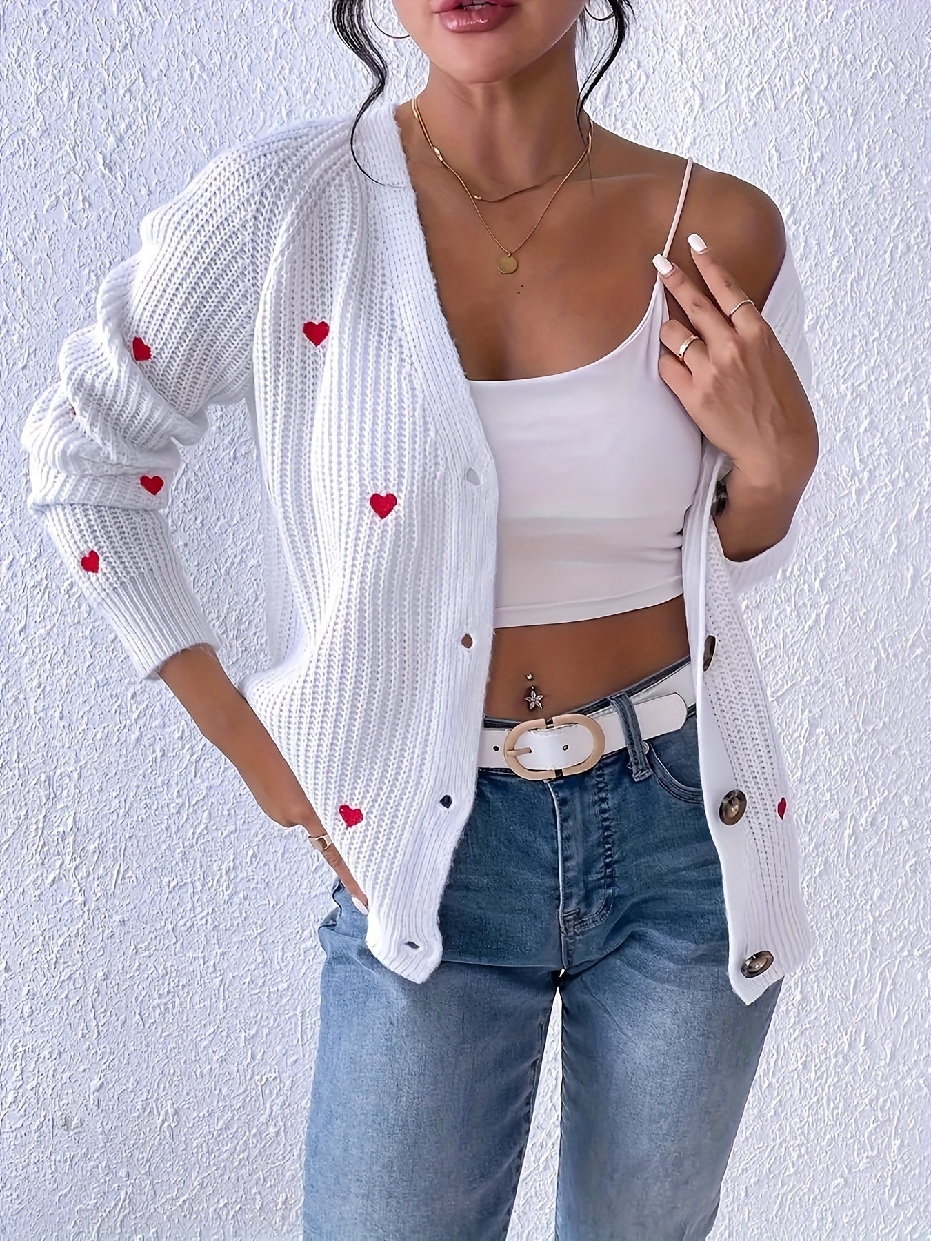 LanaLux™ – Elegante Lange Damen Strickjacke mit Komfortschnitt