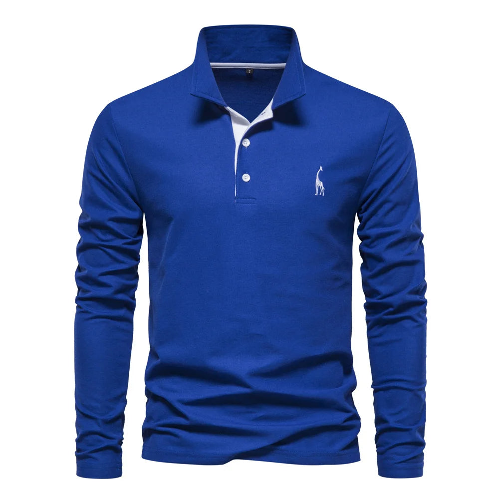 Langarm Herren Polo Pullover