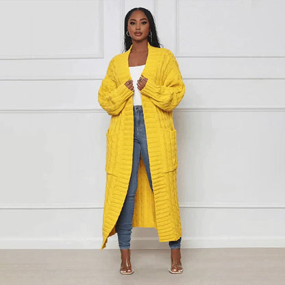 Elarova |  Lange Strickjacke für Damen