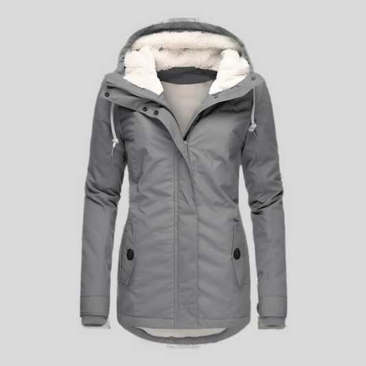 Elarova |  Lange Wasserdichte Winterjacke Mit Kapuze & Futter