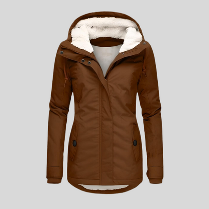 Elarova |  Lange Wasserdichte Winterjacke Mit Kapuze & Futter