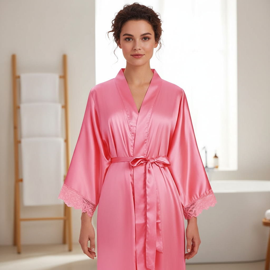 Lang Bademantel Weich Flauschig Damen - Elarova