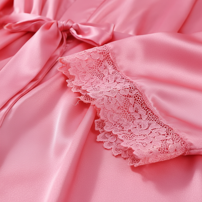 Lang Bademantel Weich Flauschig Damen