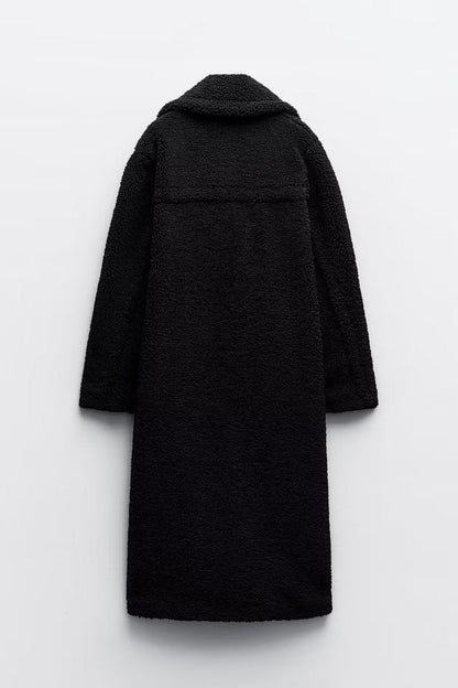 Elarova |  Langer Teddy-Mantel für Damen