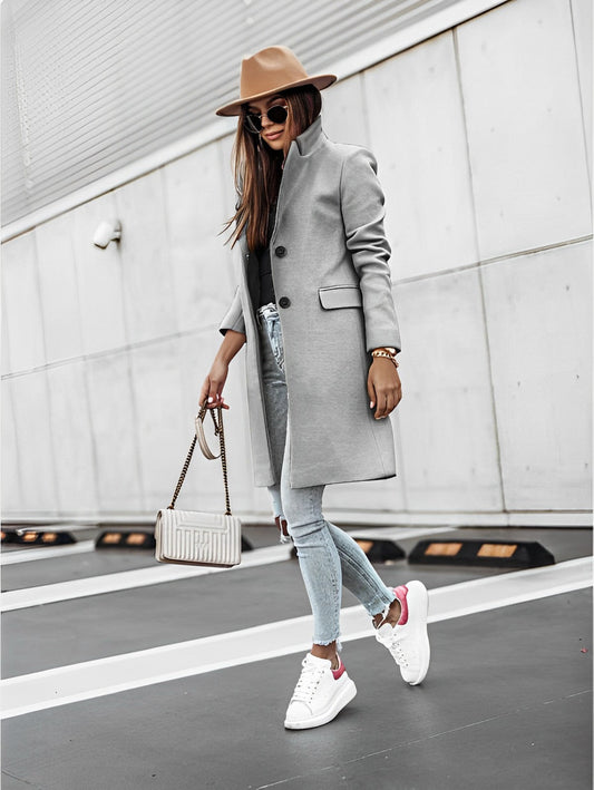 Elarova |  Langer Trenchcoat für Damen