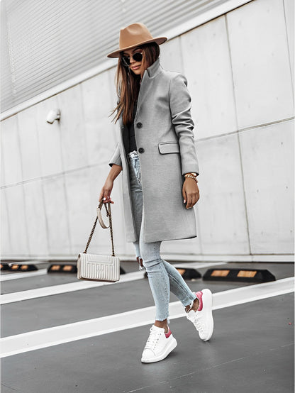 Elarova |  Langer Trenchcoat für Damen