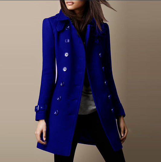 Elarova |  Langer Trenchcoat für Damen
