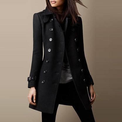Elarova |  Langer Trenchcoat für Damen