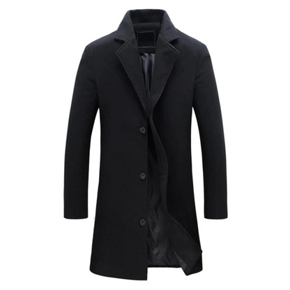 Elarova |  Langer Trenchcoat für Herren