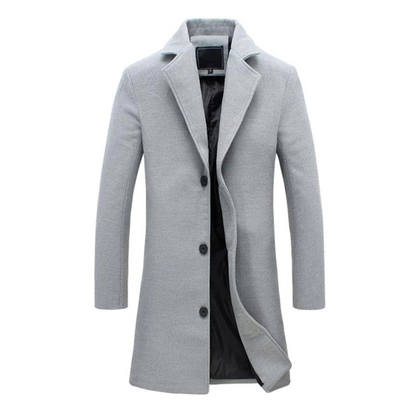 Elarova |  Langer Trenchcoat für Herren
