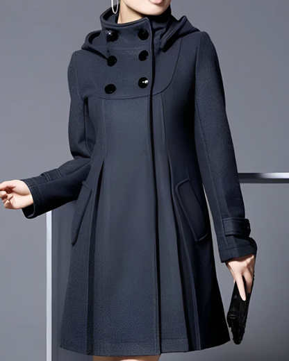 Elarova |  Langjacke mit Knöpfen vorne für Damen