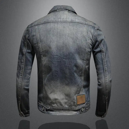 Lässige und stilvolle Herbst Vintage Jeansjacke für Herren