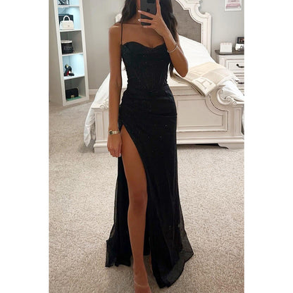 Lässiges Damenkleid Tanya mit Schlitz