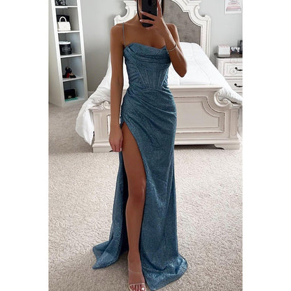 Lässiges Damenkleid Tanya mit Schlitz