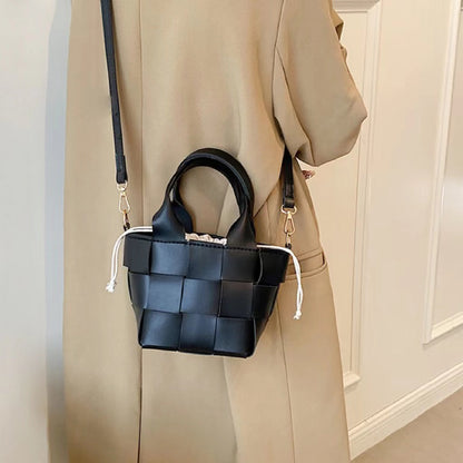 Leather Mini Basket Bag