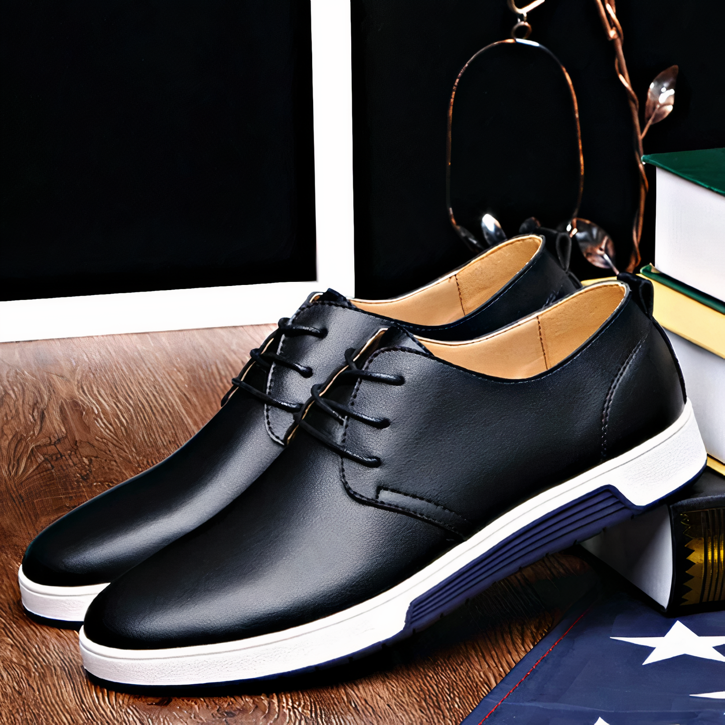 Leder Oxford Schuhe mit orthopädischer Ausstattung