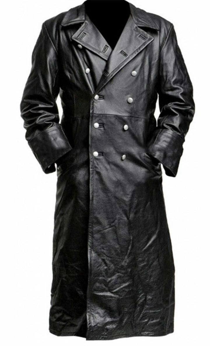 Leder-Trenchcoat Kolson im modernen Stil