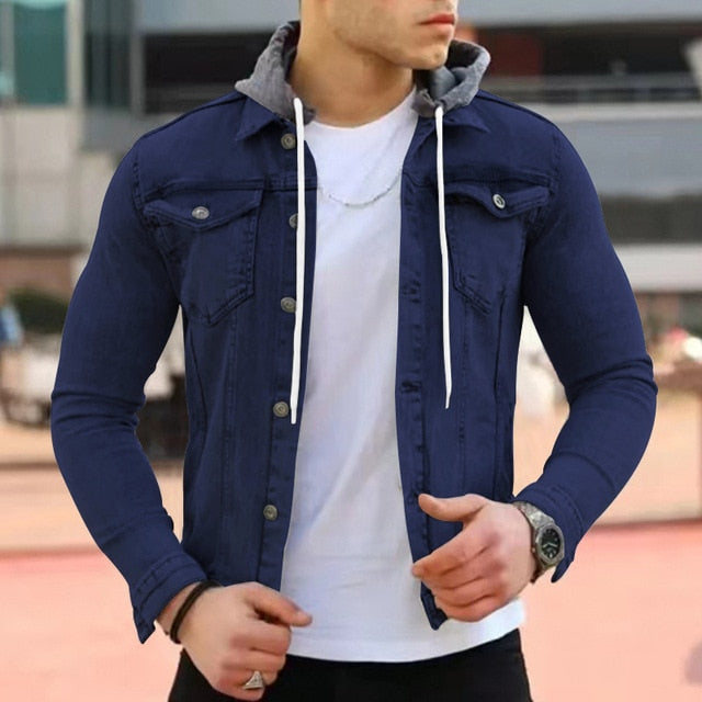 Leichte Herrenjacke mit Kapuze im modernen Design - Wenzel