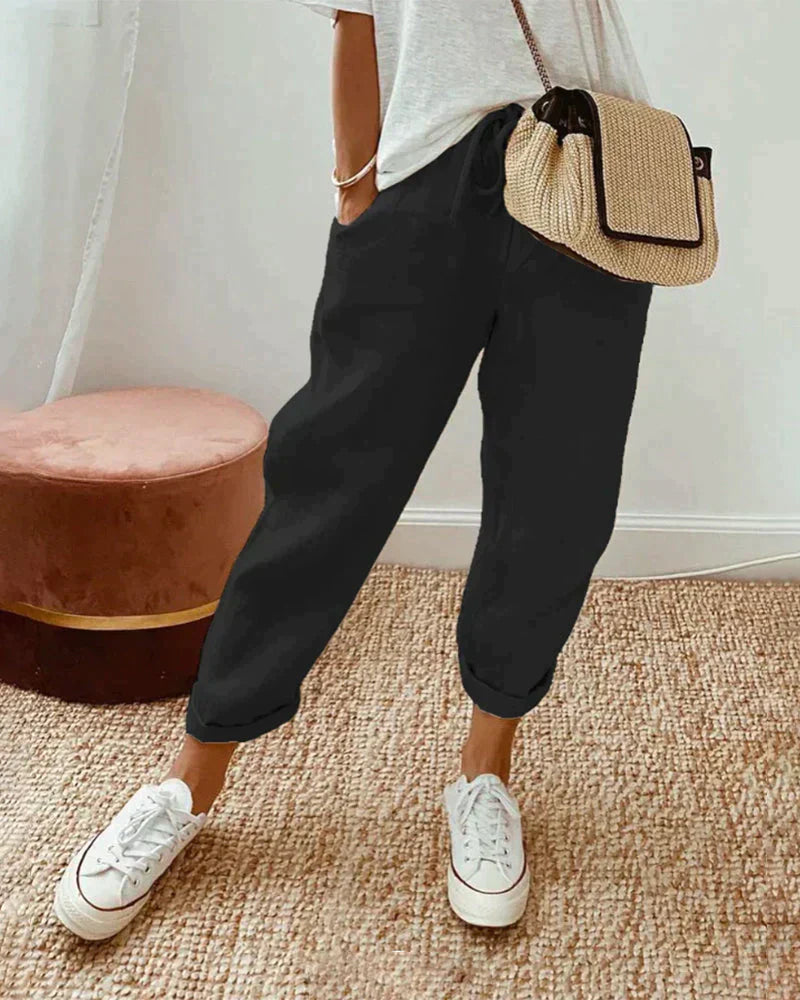 Leichte, elegante Leinenhose Gigi