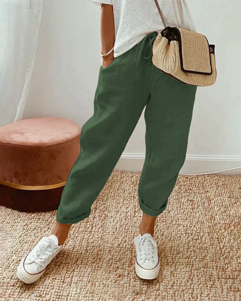 Leichte, elegante Leinenhose Gigi